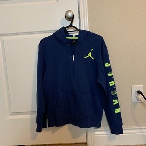 Big Kids XL Jordan Zip Up Sweater